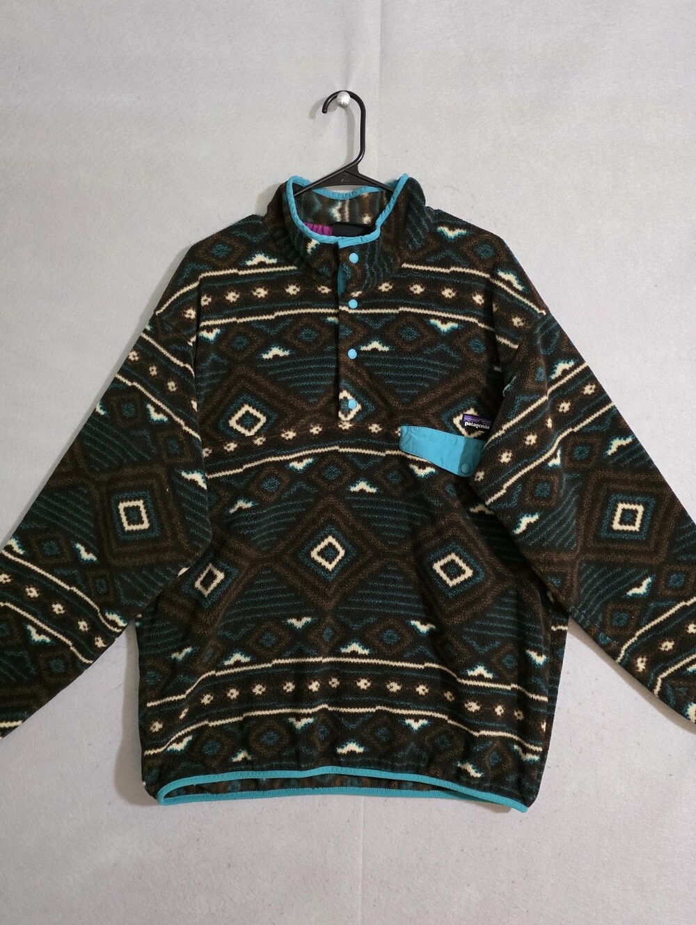 Patagonia Mens Synchilla Snap T Fleece Pullover Aztec Eyota Size Large